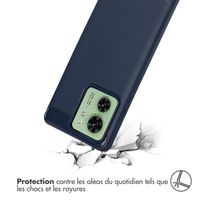 imoshion Coque Brushed Motorola Edge 40 - Bleu foncé