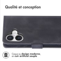 imoshion Etui de télephone portefeuille avec cordon Apple iPhone 16 - Noir