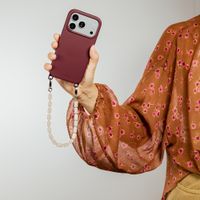 Selencia Coque arrière Rivièra avec MagSafe avec crochets amovibles iPhone 12 / 12 Pro - Bold Burgundy