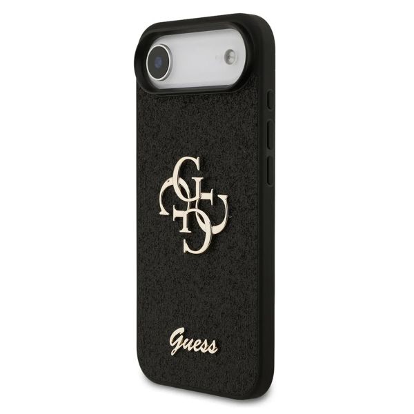 Guess Coque 4G Metal Logo Glitter Apple iPhone Air - Noir