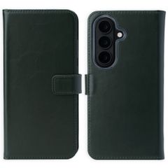 Selencia Étui portefeuille en cuir véritable Samsung Galaxy S26 Plus - Vert