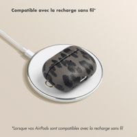 Selencia Coque Sabi Apple AirPods Pro / Pro 2 - imprimé léopard - Midnight Black