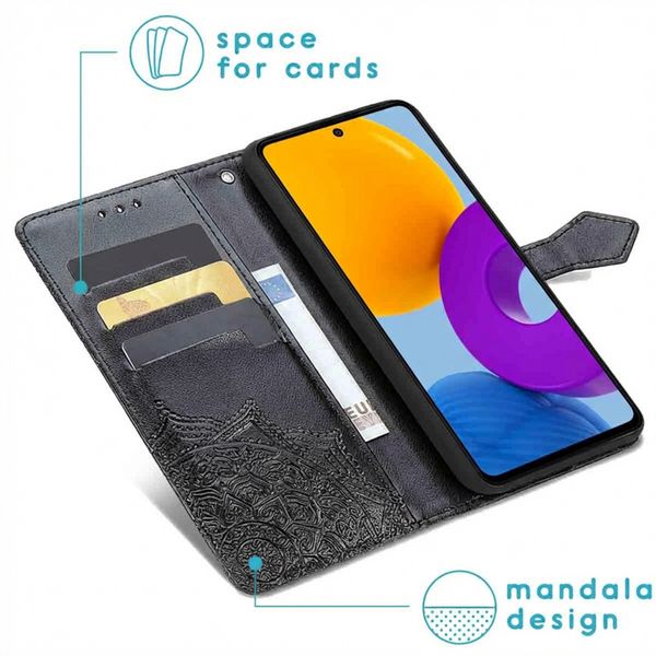 imoshion Etui de télephone Mandala Samsung Galaxy M52 - Noir