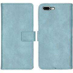 imoshion Étui de télephone portefeuille de luxe Apple iPhone 8 Plus / 7 Plus - Bleu clair