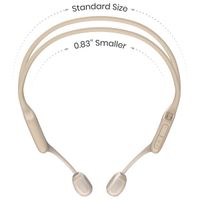 Shokz OpenRun Pro Mini - Modèle petite - Écouteurs sans fil Open-Ear - Conduction osseuse - Beige