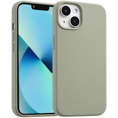 Accezz Coque Liquid Silicone avec MagSafe Apple iPhone 13 Mini - Cooper Green