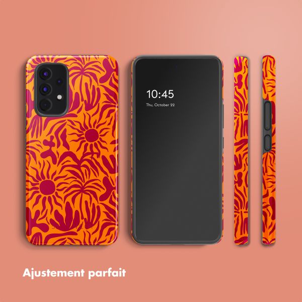 Selencia Coque arrière Vivid Samsung Galaxy A53 - Tropical Vibes Apricot