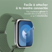imoshion Bracelet tissé en nylon Apple Watch Series 1 á 11 / SE / Ultra (44/45/46/49 mm) - Vert foncé