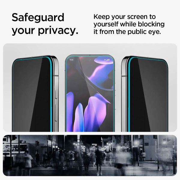 Spigen Protection d'écran en verre trempé GLAStR Privacy Applicator Google Pixel 9 Pro XL / 10 Pro XL