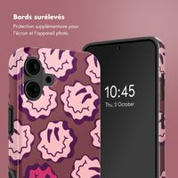 Selencia Coque arrière Vivid avec MagSafe Apple iPhone 16 - Wavy Smiley Pink