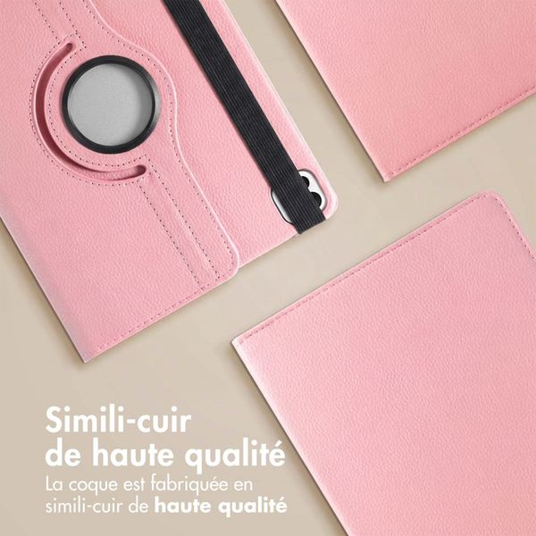 imoshion Coque tablette rotatif à 360° Apple iPad Air 11 pouces (2026) M4 / (2025) M3 / (2024) M2 / Air 5 (2022) / Air 4 (2020) / Pro 11 (2018/2020) - Rose