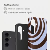 Selencia Coque arrière Vivid Samsung Galaxy S24 - Dream Swirl Chocolate