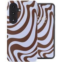 Selencia Coque arrière Vivid avec MagSafe Samsung Galaxy S26 - Dream Swirl Chocolate