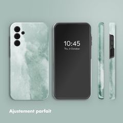 Selencia Coque arrière Vivid Samsung Galaxy A15 (5G) - Marble Grayed Jade