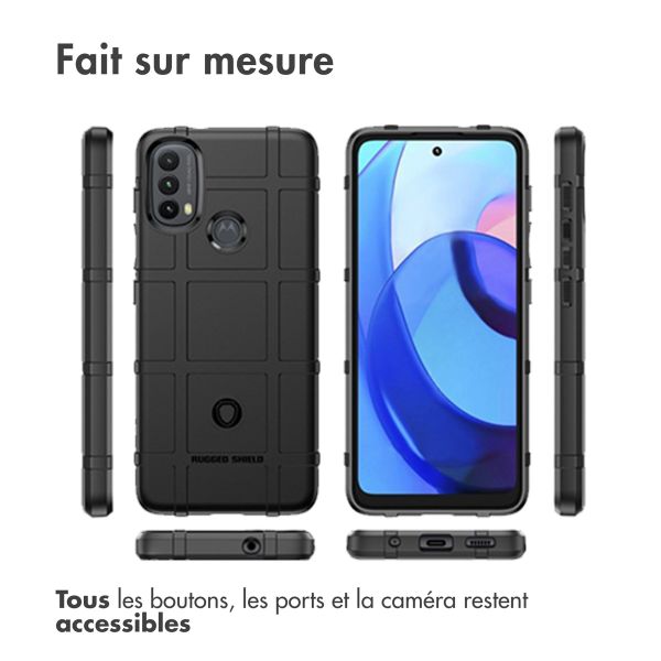 imoshion Coque Arrière Rugged Shield Motorola Moto E20 / E30 / E40 - Noir