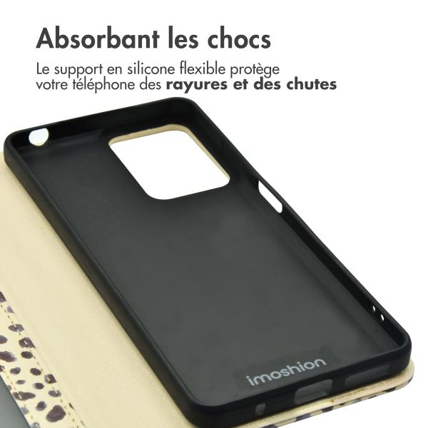 imoshion Étui de télephone portefeuille Design Motorola Moto G24 Power - Black And White Dots