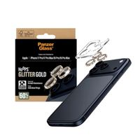 PanzerGlass Protection Caméra Hoops Optic Rings Apple iPhone 17 Pro / 17 Pro Max - Or Pailleté