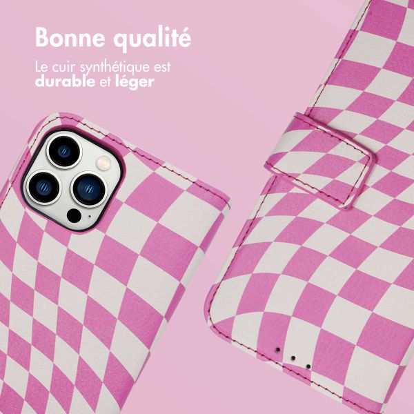 imoshion Étui de télephone portefeuille Design Apple iPhone 12 (Pro) - Retro Pink