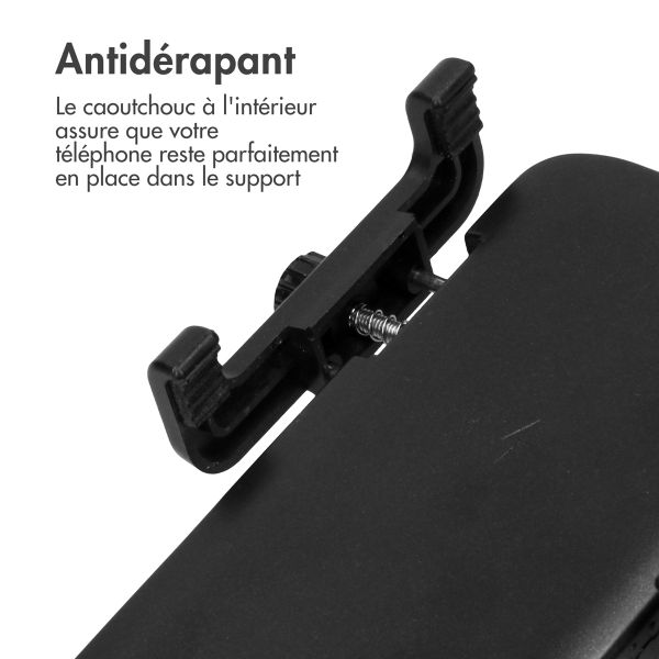 imoshion Support de téléphone pour vélo avec powerbank - Support de téléphone vélo - Powerbank sans fil - 5 000 mAh - Noir