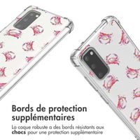 imoshion Coque Design avec cordon Samsung Galaxy S20 - Crab Watercolor