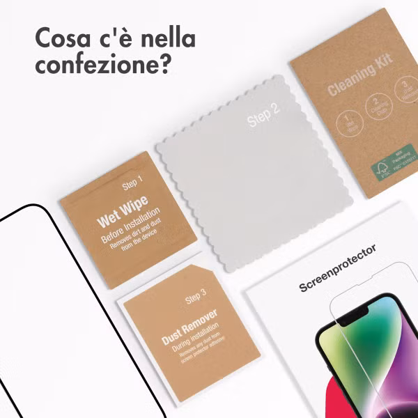 Accezz Protection d'écran en verre trempé Full Cover Apple iPhone 15 Pro