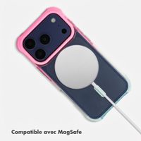 Selencia Coque arrière MagSafe Gradient Apple iPhone 17 Pro - Rose / Bleu