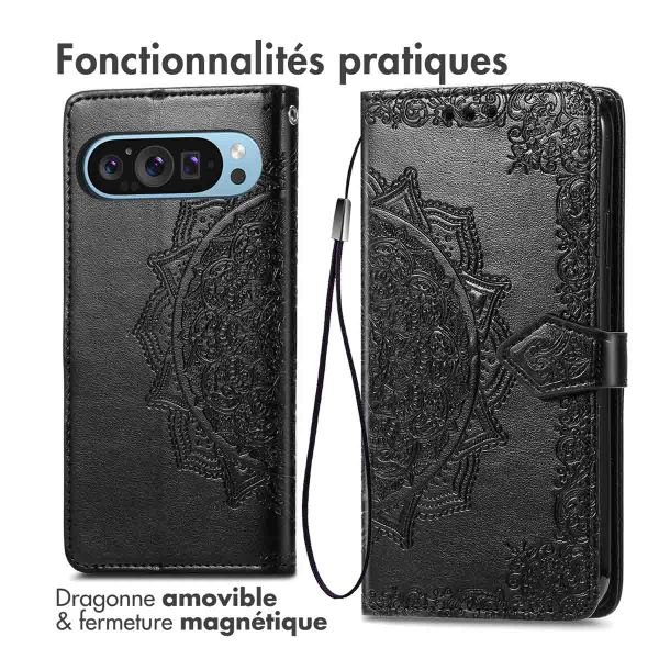 imoshion Etui de télephone Mandala Google Pixel 10 / 10 Pro - Noir