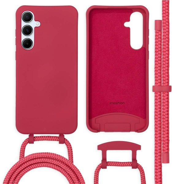 imoshion Coque de couleur avec cordon amovible Samsung Galaxy A55 - Raspberry