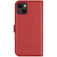 Selencia Étui de téléphone en cuir véritable iPhone 13 - Rouge