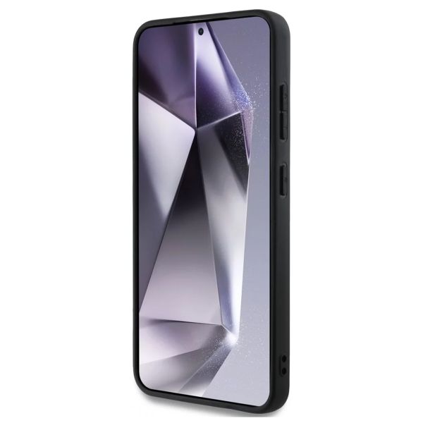 Guess Coque 4G Metal Logo Saffiano Samsung Galaxy S25 - Marron