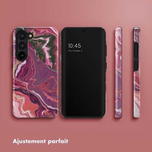 Selencia Coque arrière Vivid Samsung Galaxy S23 - Marble Purple
