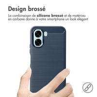 imoshion Coque Brushed Oppo A6x (4G/5G) - Bleu foncé