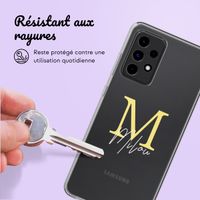 Coque personnalisée avec une lettre Samsung Galaxy A52(s) (5G/4G) - Transparent