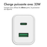 Accezz Chargeur Mural Power Plus - 33W - Blanc