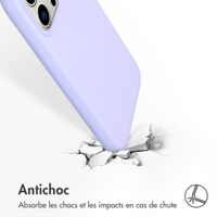 Accezz Coque Liquid Silicone avec MagSafe iPhone 14 Pro Max - Violet