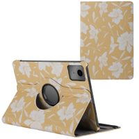 imoshion Coque tablette Design rotatif à 360° Lenovo Tab M11 - Yellow Flowers