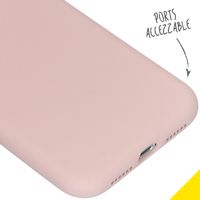 Accezz Coque Liquid Silicone Apple iPhone Xr - Rose