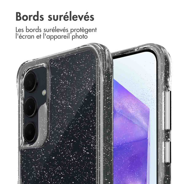 imoshion Coque Pailletée Samsung Galaxy A55 - Argent