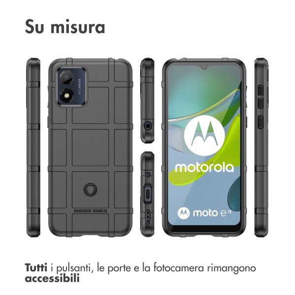 imoshion Coque Rugged Shield Motorola Moto E13 - Noir