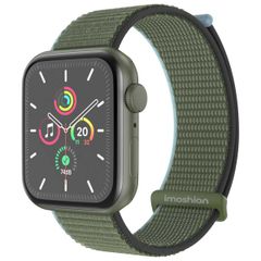 imoshion Bracelet en nylon Apple Watch Series 1 t/m 9 / SE (38/40/41 mm) | Series 10 / 11 (42 mm) - Dark Olive