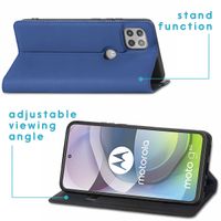 imoshion Étui de téléphone Slim Folio Motorola Moto G 5G - Bleu foncé