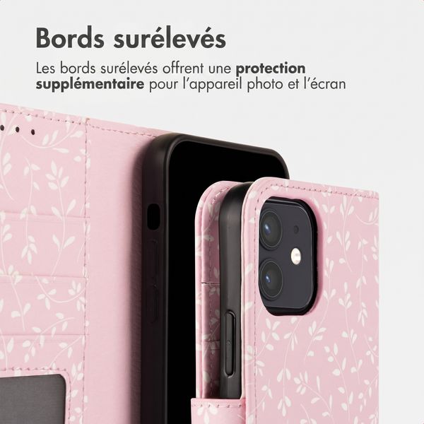 imoshion Étui de télephone portefeuille Design Apple iPhone 11 - Pink Bazaar Flowers