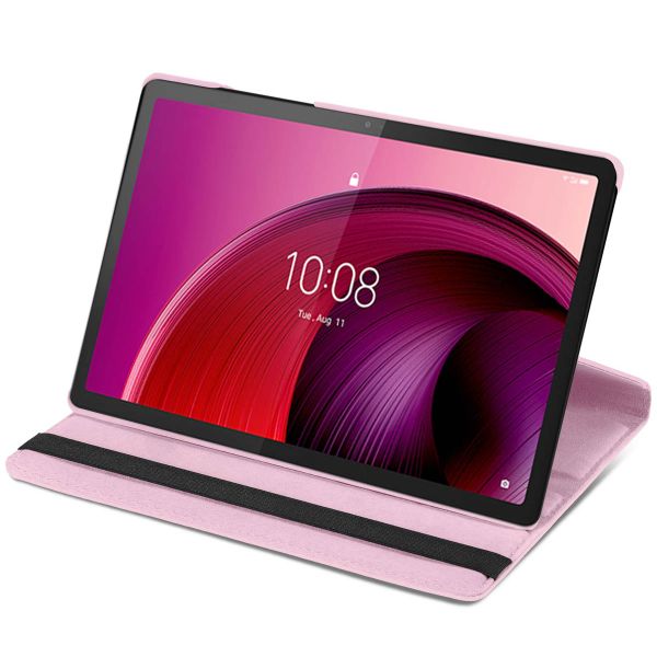 imoshion Coque tablette rotatif à 360° Lenovo Tab M10 5G - Rose