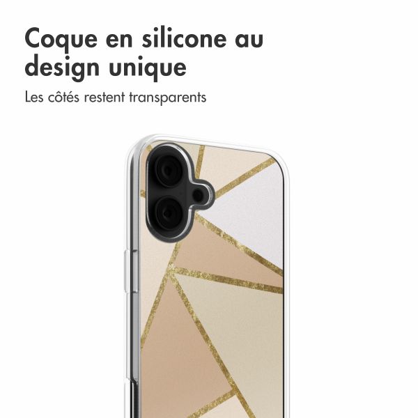 imoshion Coque design pour iPhone 16 - Graphic Beige