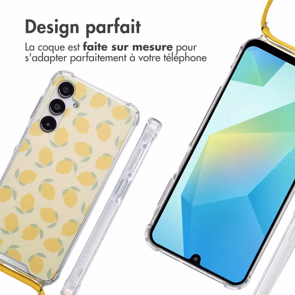 imoshion Coque Design avec cordon Samsung Galaxy A16 - Citrus Dream