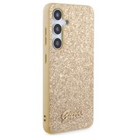 Guess Coque Glitter Flakes Samsung Galaxy S24 - Dorée