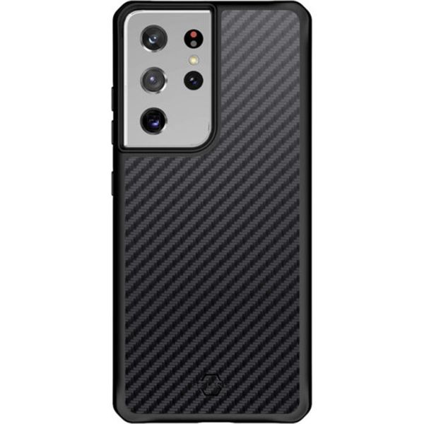 Itskins Coque Hybrid Carbon Samsung Galaxy S21 Ultra - Noir