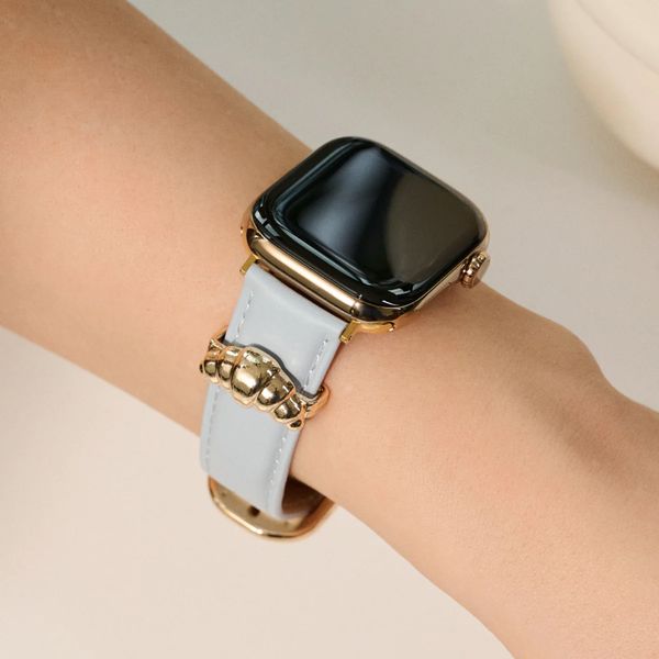 Burga Bracelet en cuir véritable Apple Watch | 38/40/41/42 mm - Dream / Gold