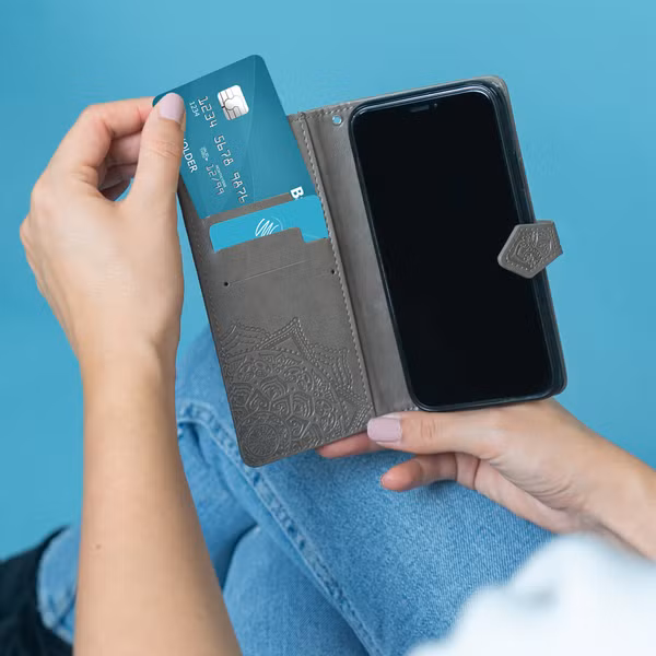 imoshion Etui de télephone Mandala Motorola Moto G30 / G20 / G10 (Power) - Gris