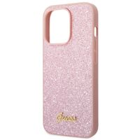 Guess Coque Glitter Flakes Apple iPhone 14 Pro - Rose